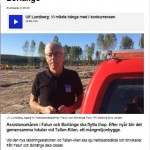 Skärmklipp från P4 Dalarna på Internet med bild på Ulf Lundberg och text om satsning på ny räddningsstation mellan Falun och Borlänge.