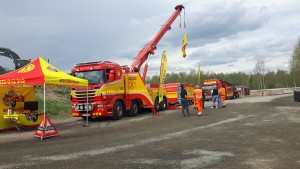 Bilder på bärgningsbilar på mässan Trucks in Dalarna.
