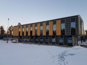Bild på Nordkust Byggs nya egna anläggning i Skellefteå.