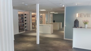 Bild från Revidecos nybyggda reception som Nordkust Bygg AB har renoverat.