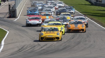 Bild på Porschar som startar i Carrera Cup